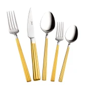 Jumbo 5300 Mat Altın 12 Kişilik 60 Parça Çatal Kaşık Bıçak Takımı thumbnail 1