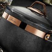 Brioni Royal Stone 7 Parça Tencere Seti - Antrasit/Bakır - 7