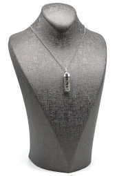 Safir Doğal Taş Tüp Şişe Kolye thumbnail 2