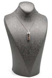 Yakut Doğal Taş Tüp Şişe Kolye - 2