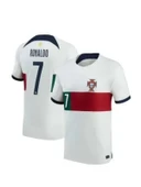 Portekiz P00775 Ronaldo Milli Takım Beyaz Deplasman Çocuk Forması - 2