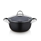 Saflon Titanyum İndüksiyon Tabanlı 28 Cm Derin Tencere - 7.5 Litre - 1