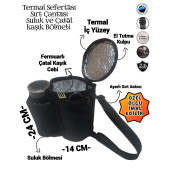 Sevbags Termal Sefertası Sırt Çantası Suluk ve Çatal Kaşık Cepli - 1