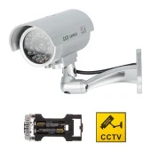 Powermaster Kırmızı Ledli Caydırıcı Sahte Maket Kamera Pilli Yanıp Sönen Işık Dış Mekan İçin Uygun - 1