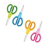 GIPTA KUT UCLU KAYDIRMAZ PLASTIK SAPLI COCUK MAKAS K706  1 Adet - 1