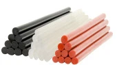 Sıcak Silikon Şeffaf 11,2 mm 30 Cm Kalın 10 Adet - 2
