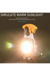 Ultra Güçlü Led Karabina Combat 12 Mod Kamp Fener Çakmak Düdük Bıçak Type-c 3 Renk - 1