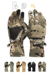 Su Geçirmez Softshell Multicam Motosiklet Taktik Askeri Spor Kışlık Kar Balıkçı Eldiveni - 4
