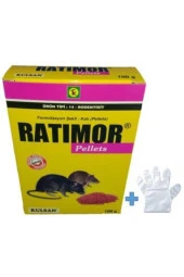 Kulsan İlaç Ratımor Pellet Fare Zehiri 100 Gr + Uygulama Eldiveni - 1