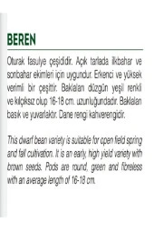 AGRODAL TARIM Ata Tohumu Yerli Oturak Taze Yeşil Fasulye 50 Adet Doğal Tohum thumbnail 2