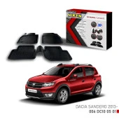 Dacia Sandero -2013 için Uyumlu 3D Paspas - 1