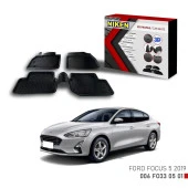 Ford Focus 5 için Uyumlu 2019 3D Paspas - 1