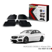 Mercedes (W 205) için Uyumlu C-Klasse -2014 3D Paspas - 1