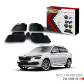 Skoda Kamiq -2020 için Uyumlu 3D Paspas - 1
