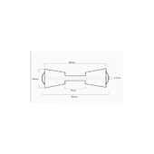 POLİÜRETAN ORTA MAKARA TAKOZU 22cm MAVİ - 2