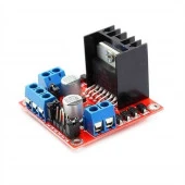 L298N Kırmızı Çift Motor Sürücü Kartı thumbnail 1