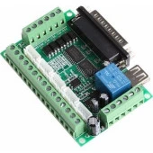 Mach3 5 Eksenli CNC Step Motor Sürücü Kartı + USB Kablo thumbnail 1