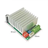 TB6600 12-45V DC Tek Eksenli İki Fazlı Hibrit Step Motor Sürücü thumbnail 1