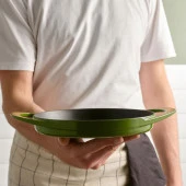 Sürel Potart 22 cm Yuvarlak Sahan Parlak Yeşil thumbnail 3