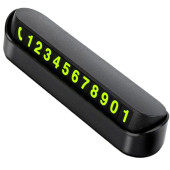 qasul Araç Parktel Numaratör Oto Telefon Park Numaratörü Ön Cam Torpido Siyah 2 Adet TEK FİYAT arabanumaralık - 2