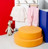 uğurböceğiçocuk Tiffany Basic Theme Çoraplı Pijama Takımı 64098 - 2