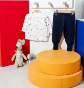 uğurböceğiçocuk Tiffany Basic Theme Çoraplı Pijama Takımı 64098 - 3