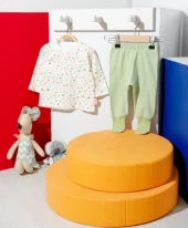 uğurböceğiçocuk Tiffany Basic Theme Çoraplı Pijama Takımı 64098 - 4