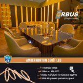 ORBUS AMBER HORTUM ŞERİT LED 8W - 5 METRE - 1