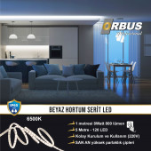 ORBUS BEYAZ HORTUM ŞERİT LED 8W - 5 METRE - 1