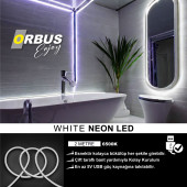 ORBUS Neon Şerit Led 6500K BEYAZ 2 Metre USB'li - 1