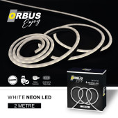 ORBUS Neon Şerit Led 6500K BEYAZ 2 Metre USB'li - 2