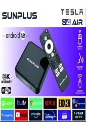 Sunplus Tesla S4 Air 32 GB 4K Android TV Box - 1