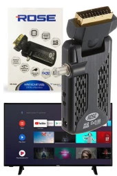 Pratik Uydu Alıcısı Türkiye Genel Kanallar Sd Mini Uydu Alıcı Dijital Kumanda Setli The Mini Scart - 2