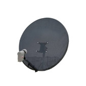 80 Cm Delikli 0,6 Mm. Gri Renk Ofset Çanak Anten + Lnb - 2