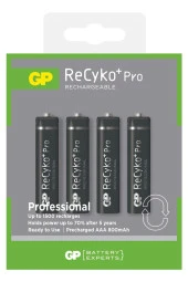 Gp Aaa 800 Mah Şarjlı Ince Kalem Pil 4lü Paket Recyko - 1