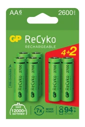 Gp Recyko 2700 Aa Ni-mh Şarj Edilebilir Kalem Pil 4 2li Ambalaj - 1