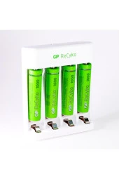 Recyko E411 Usb Aa-aaa Şarj Cihazı + Recyko 1000 Mah Aaa Ince Pil 4lü - 4