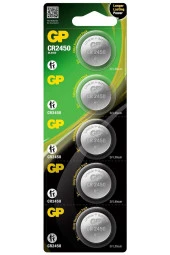 Batteries Cr2450 2450 Boy Lityum Düğme Pil, 3 Volt, 5li Kart - 1