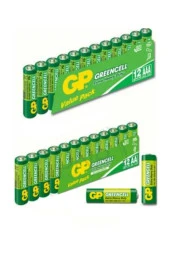 12 Adet Aaa Ince Kalem Pil + 12 Adet Aa Kalem Pil (1.5 Volt Uzaktan Kumanda-radyo-fener Pili - 1