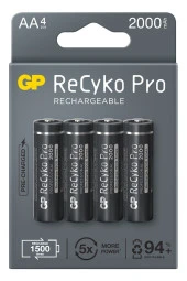 Recyko Pro Aa Kalem 2000 Mah Ni-mh Şarjlı Pil, 1.2 Volt, 4lü Kart - 1