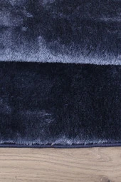 Relax Lacivert 80x150 + 50x80 cm Büyük Ebat 2li Banyo Halısı Paspası Seti Kaymaz Klozet Takımı - 5