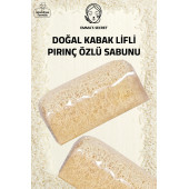 EMMAS SECRET Doğal Kabak Lifli Pirinç Özlü Sabunu - İskandinav formülü 125 gr - 1