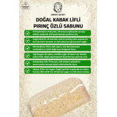 EMMAS SECRET Doğal Kabak Lifli Pirinç Özlü Sabunu - İskandinav formülü 125 gr - 2