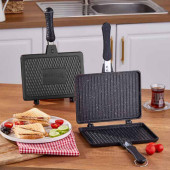 Polo Chef OTM-124 Tospik Tost Tavası Granit Ocak Üstü Tost Makinesi - El Tost Makinesi - 1
