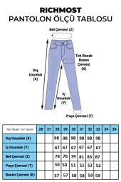 Geniş Paçalı ve Yüksek Belli Paçaları Dikişsiz Detaylı Esnek Mom Kadın Kot Pantolon Koyu Mavi Denim - 3