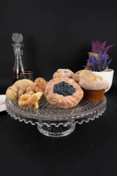 Digithome Cam Kek ve Pasta Sunum Standı Yuvarlak 28 Cm – SN.KRY.001 C1-1-288 thumbnail 2