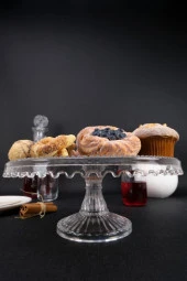 Digithome Cam Kek ve Pasta Sunum Standı Yuvarlak 28 Cm – SN.KRY.001 C1-1-288 thumbnail 1