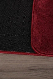 Relax Mürdüm 80x150 + 50x80 cm Büyük Ebat 2li Banyo Halısı Paspası Seti Kaymaz Klozet Takımı - 4