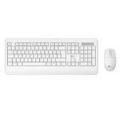 Lecoo KW202 Q Türkçe Kablosuz Beyaz Klavye + Mouse Seti - 4