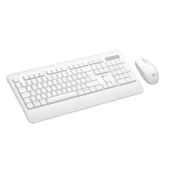 Lecoo KW202 Q Türkçe Kablosuz Beyaz Klavye + Mouse Seti - 5
